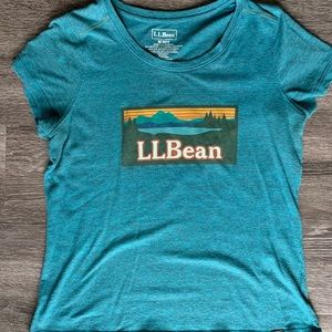 L.L. Bean Short-Sleeve Tee, Teal, Medium